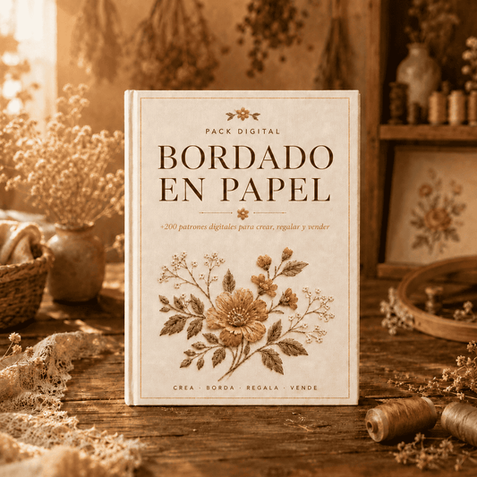 Bordado en Papel + 5 Bonus de Regalo
